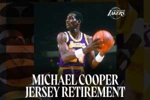 一人一城&助队夺5冠🏆️湖人正式退役迈克尔-库珀21号球衣
