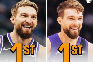 😮小萨目前场均14.2篮板联盟第一 三分命中率48.4%联盟最高