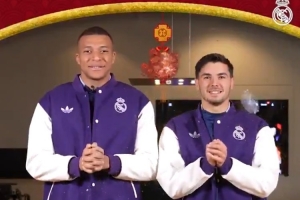 姆巴佩领衔皇马俱乐部拜年：新春快乐，蛇年快乐