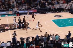 灰熊制胜扣篮了！但是裁判先吹停了比赛 进球无效 詹金斯暴怒！