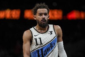 特雷-杨生涯第85次单场至少30分10助 超越威少上升至历史第四