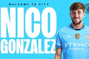 TA：曼城周五晚还无意为冈萨雷斯付6000万欧，1-5枪手后同意付