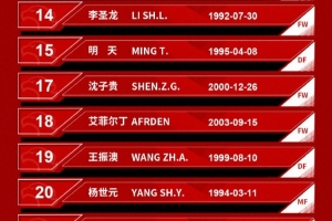 共35人！上海海港一线队名单：武磊领衔，维塔尔、古斯塔沃在列