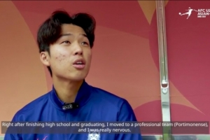 韩国U20球员金泰元：U20亚洲杯要争冠 未来想成五大联赛知名球员