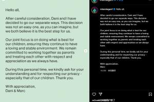 结束8年婚姻💔特尔施特根宣布离婚：这并非易事 但是最好的选择