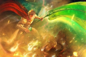 同曦晒对阵浙江海报：第40回 剑指苍穹破敌酋 直落银河冲斗牛