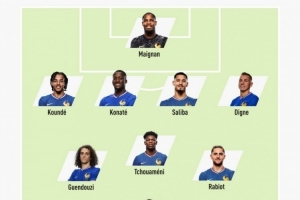 队报预测法国队首发：姆巴佩、登贝莱、穆阿尼三箭齐发