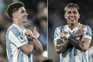 恩佐谈模仿劳塔罗庆祝动作：赛前和他聊天，我答应把进球献给他