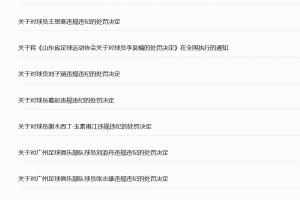 改变！处罚由足协公布变为中足联联合会纪律与道德委员会公布