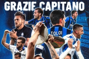 10年313场比赛1座欧联杯冠军，亚特兰大告别托洛伊：谢谢你，队长