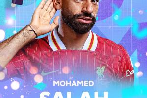 毫无悬念！英超官方：萨拉赫当选赛季最佳球员，37场28球18助