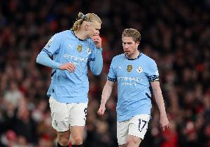 哈兰德：与德布劳内共事这三年难以置信，感谢他为俱乐部做的一切