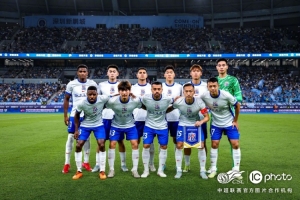 中超联赛第14轮，上海申花客场1-3深圳新鹏城