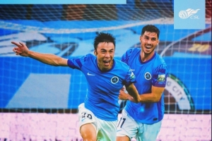 张煜东、张昱杰和杜加利奇各进一球，深圳新鹏城3-1上海申花