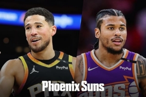 未来可期！杰伦-格林和布克是联盟第三组都场均20+的后场组合