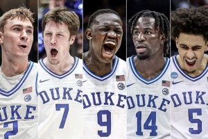 杜克首发五虎全部被选中！三个还是首轮前十顺位！