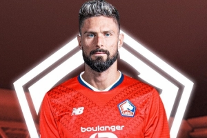 记者：吉鲁今天与里尔签约，预计今天或明天官宣