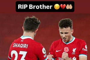 沙奇里悼念若塔：安息吧，我的兄弟，☹️💔🤲