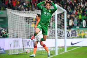 曹永竞足协杯116分钟03秒进球，这是国安队史第二晚进球