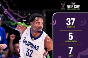 菲律宾男篮不敌新西兰小组赛两连败 布朗利19投12中空砍37分5板
