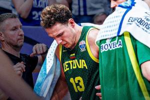 三分命中率55.6%！立陶宛核心控卫左膝严重受伤 提前告别欧锦赛