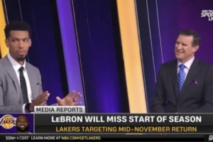 丹尼-格林：詹姆斯都41岁了打破无数纪录 我不认为他会在乎最佳阵