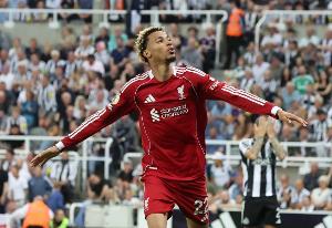 埃基蒂克本赛季打进6球利物浦队内最多，平均每116分钟打进1球