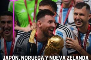 梅西大战哈兰德🤯AI预测阿根廷世界杯分组：日本、挪威、新西兰